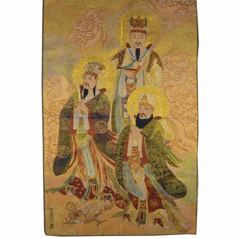 Китайски Бог Гоблен Декор Стенен Килим Тибетски Стенопис Резервоар Бродерия Одеяло Таро гоблен