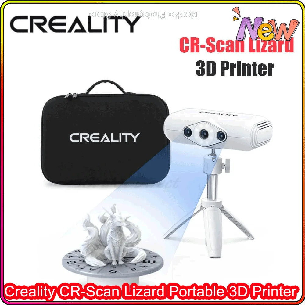 Creality CR-SCAN Lizard Premium 3D Скенер 3D Моделиране Скенер 0,05 ММ и Висока Точност на Подкрепа за Възстановяване на Черно OBJ/STL Out