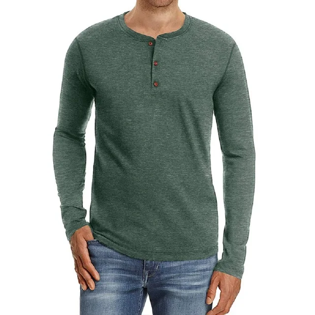 Нов Есенен Мъжки Пуловер Чист Цвят, С Полувысоким Яка, Възли Мъжки Блузи с къс Ръкав, Потници
